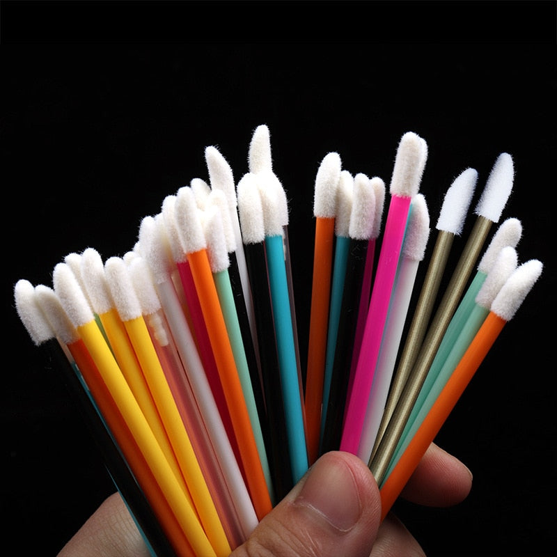 50 pcs Disposable lip brush