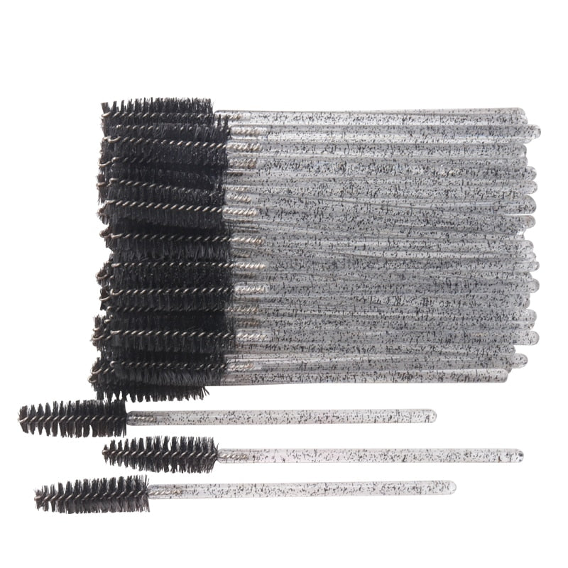 50pcs Shiny Disposable spoolie for eyebrows and lashes
