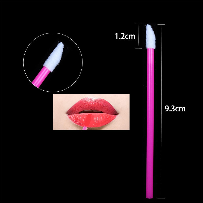 50 pcs Disposable lip brush