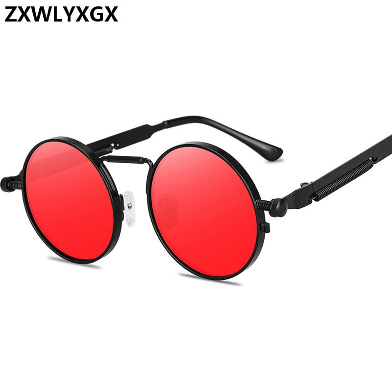 Punk Style Sunglasses Retro Round Metal Frame (unisex)