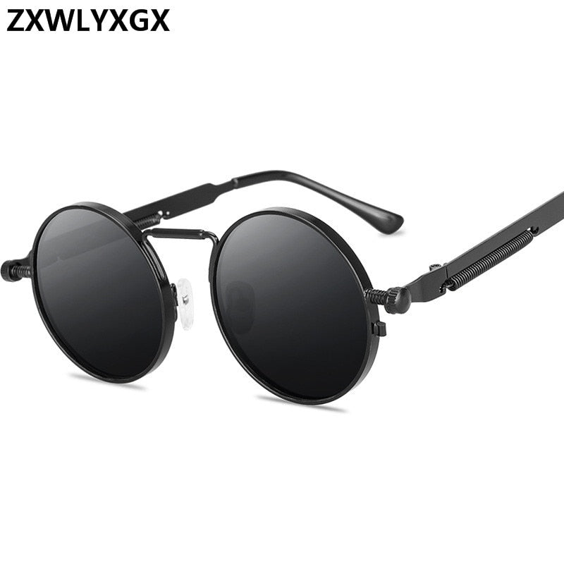 Punk Style Sunglasses Retro Round Metal Frame (unisex)