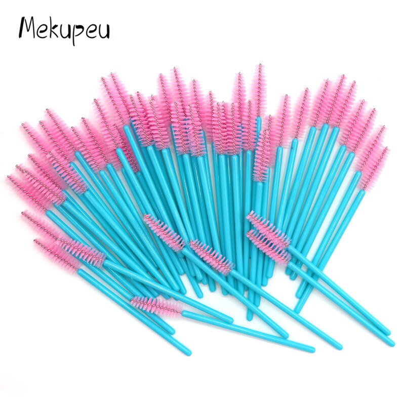 50pcs Shiny Disposable spoolie for eyebrows and lashes