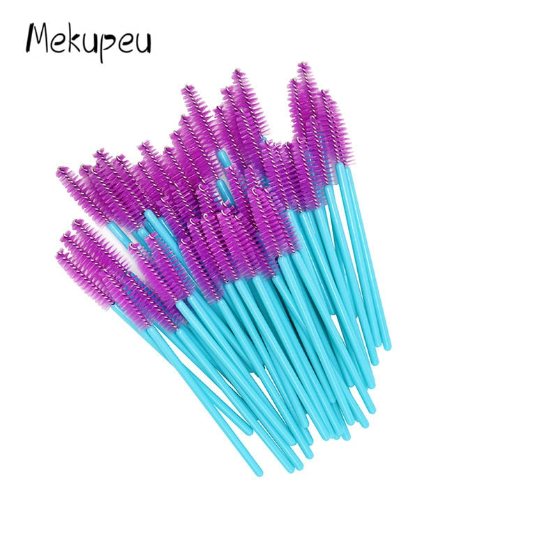 50pcs Shiny Disposable spoolie for eyebrows and lashes