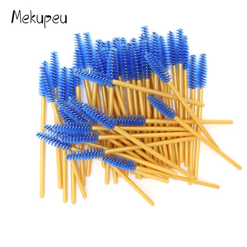 50pcs Shiny Disposable spoolie for eyebrows and lashes