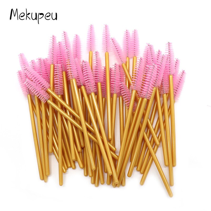 50pcs Shiny Disposable spoolie for eyebrows and lashes