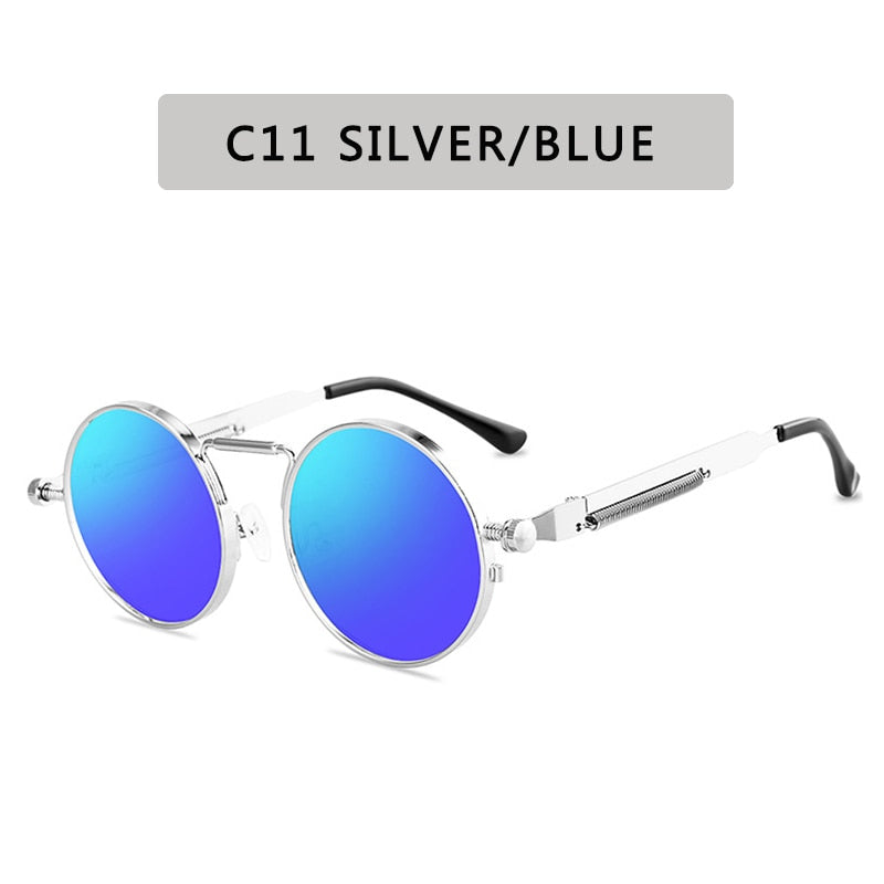 Punk Style Sunglasses Retro Round Metal Frame (unisex)