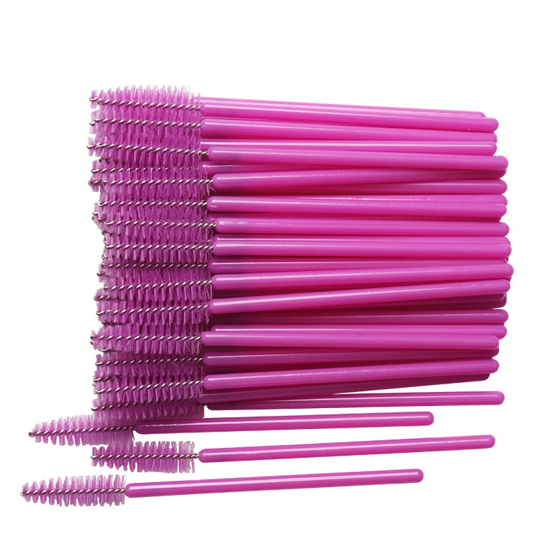 50pcs Shiny Disposable spoolie for eyebrows and lashes