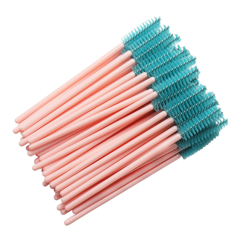 50pcs Shiny Disposable spoolie for eyebrows and lashes
