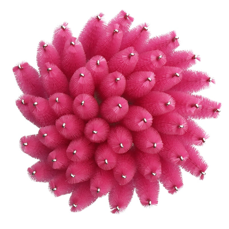 50pcs Shiny Disposable spoolie for eyebrows and lashes