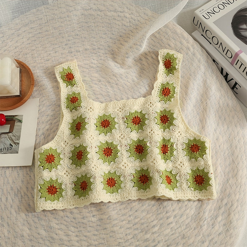 French style Cardigan Summer Floral Embroidery Sleeveless