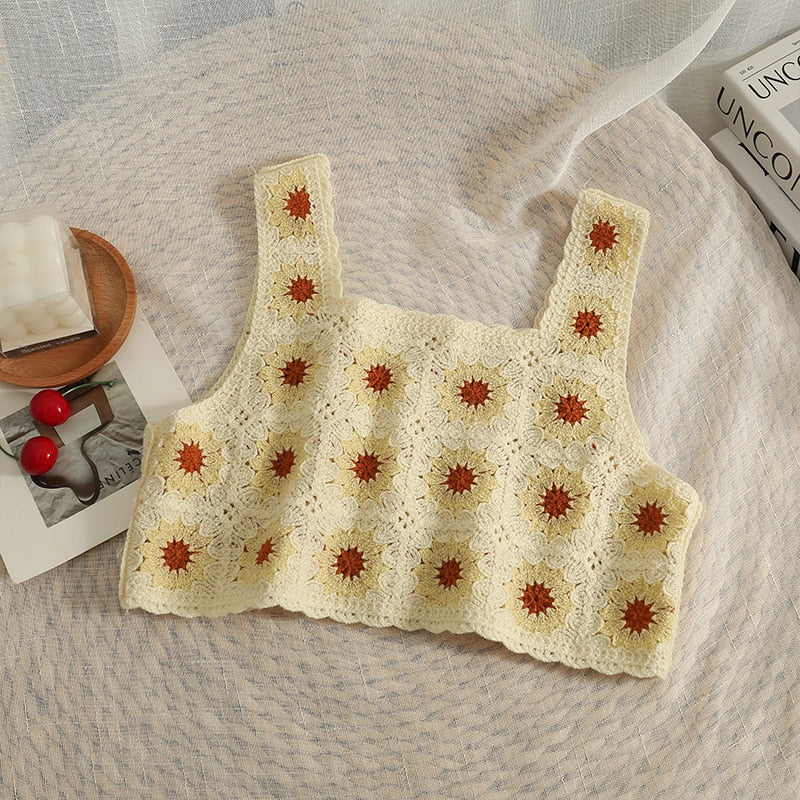 French style Cardigan Summer Floral Embroidery Sleeveless