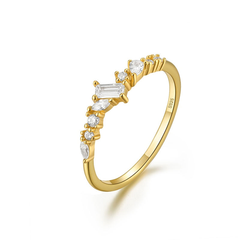 High Quality Zircon Fashion 925 Sterling Silver Ring for Women